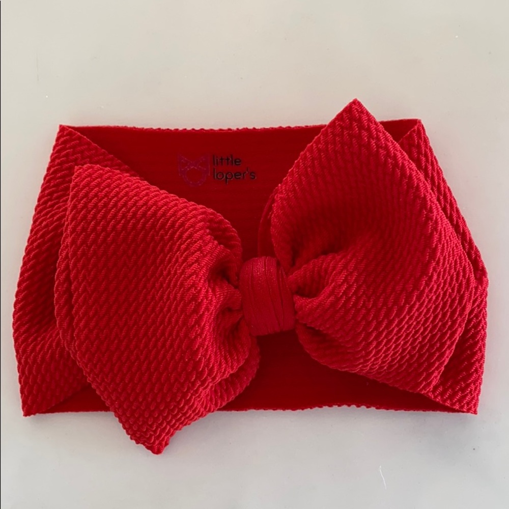 Little Lopers Newborn Huge Red Bow